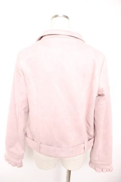 画像2: axes femme POETIQUE / フェイクスエードライダース M ピンク Y-25-12-23-041-AX-JA-SZ-ZY