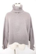 axes femme / タートルネックニット  グレー Y-25-12-23-043-AX-TO-SZ-ZY