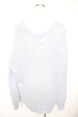 画像2: merry jenny / Vネックおはなシアーカーディガン F アイスブルー Y-25-12-23-066-LO-TO-SZ-ZY