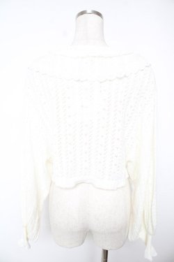 画像2: Amavel / ロマンティックレースすかし編みカーディガン  アイボリー Y-25-12-23-069-CA-TO-SZ-ZY
