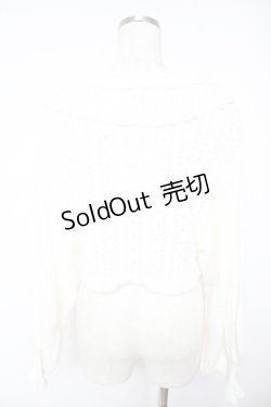 画像2: Amavel / ロマンティックレースすかし編みカーディガン  アイボリー Y-25-12-23-069-CA-TO-SZ-ZY