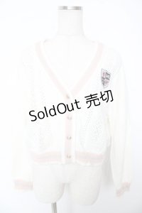 Secret Honey / ワッペン付きスクールカーディガン 2 アイボリー Y-25-12-23-070-CA-TO-SZ-ZY