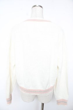画像2: Secret Honey / ワッペン付きスクールカーディガン 2 アイボリー Y-25-12-23-070-CA-TO-SZ-ZY