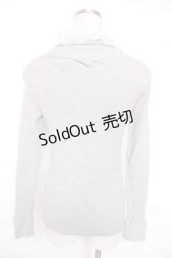 画像2: merry jenny / レースリブニット F グレー Y-25-12-23-076-LO-TO-SZ-ZI