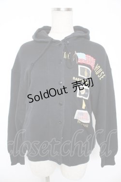 画像1: PINK HOUSE / フード付きワッペンブルゾン  黒 Y-25-12-23-077-LO-JA-SZ-ZY