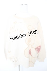 森女部落 / くまのプーさんニット L イエロー Y-25-12-23-081-LO-TO-SZ-ZY