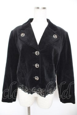 画像1: Jane Marple / 別珍ジャケット  黒 Y-25-12-23-084-JM-CO-SZ-ZY