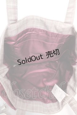画像3: Maison de FLEUR / グレンチェックダブルリボントートバッグ  茶 Y-25-12-23-009-LO-BG-SZ-ZY
