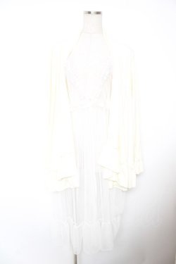 画像1: axes femme / ジレレイヤード風ロングカーデ  生成り Y-25-12-23-092-AX-TO-SZ-ZY