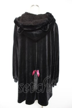 画像2: Amavel / ふわふわこねこのAラインワンピース F ブラック Y-25-12-23-099-CA-OP-SZ-ZY