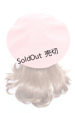 画像3: Jane Marple / ロゴエンブレムウールベレー  ピンク Y-25-12-23-010-JM-AC-SZ-ZY