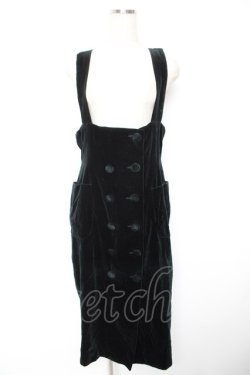 画像1: Jane Marple / 別珍ジャンパースカート M 黒 Y-25-12-23-101-JM-OP-SZ-ZY