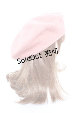 画像4: Jane Marple / ロゴエンブレムウールベレー  ピンク Y-25-12-23-010-JM-AC-SZ-ZY