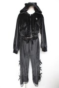 Hauls / お嬢ベロアセットアップ F 黒 Y-25-12-23-104-LO-OP-SZ-ZY