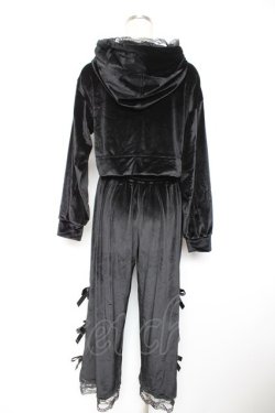 画像2: Hauls / お嬢ベロアセットアップ F 黒 Y-25-12-23-104-LO-OP-SZ-ZY