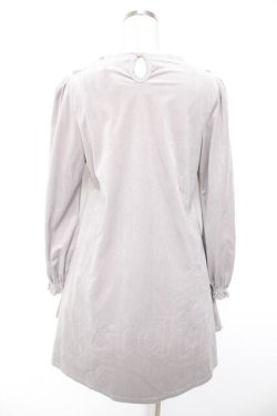 画像2: LIZ LISA / ベロアワンピース  グレー Y-25-12-23-105-LO-OP-AS-ZY