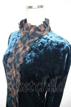 画像3: Hoshibako Works / ベルベットブラウスワンピース  ジェイブルー Y-25-12-23-106-LO-OP-SZ-ZY