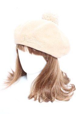 画像1: Jane Marple / HATポンポンベレー - ベージュ Y-25-12-23-011-JM-AC-SZ-ZY