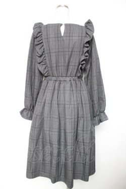 画像2: m petit by misako / チェックワンピース M 中灰 Y-25-12-23-107-LO-OP-SZ-ZY