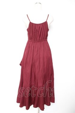 画像2: axes femme / ビット付フリルキャミワンピース F ワイン Y-25-12-23-114-AX-OP-SZ-ZY