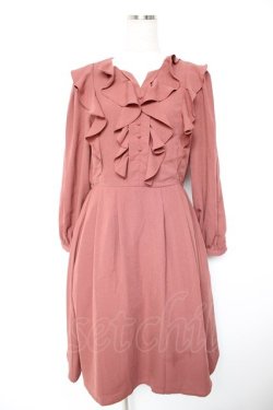 画像1: axes femme / フリルワンピース  ピンク Y-25-12-23-117-AX-OP-SZ-ZY