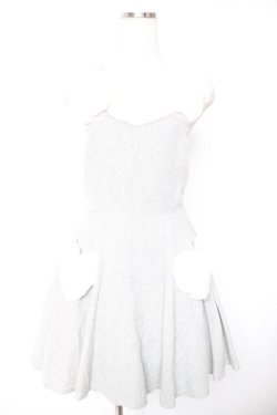 画像1: Secret Honey / ファーうさ耳ワンピース  グレー Y-25-12-23-121-CA-OP-SZ-ZY