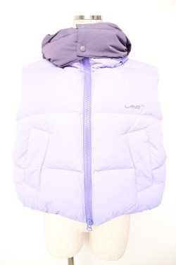 画像1: LAND by MILK BOY / LAND PUFFダウンベスト  ラベンダー Y-25-12-23-123-PU-CO-SZ-ZY