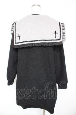 画像2: Ank Rouge / くまボアアップリケAラインセーラーブルゾンコート M 黒 Y-25-12-23-125-CA-CO-SZ-ZY