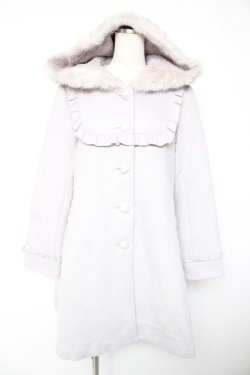 画像1: Secret Honey / ハートボタンフリルヨークコート 2 グレー Y-25-12-23-129-CA-CO-SZ-ZY