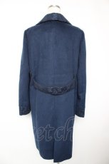 画像2: axes femme / レース襟チェスターコート M 紺Y-25-12-23-130-AX-CO-SZ-ZTC023 (2)