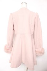 画像2: evelyn / ビット付きフレアコート M ピンク Y-25-12-23-132-LO-CO-SZ-ZTC039 (2)
