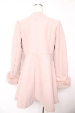 画像2: evelyn / ビット付きフレアコート M ピンク Y-25-12-23-132-LO-CO-SZ-ZY