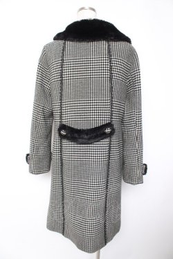 画像2: axes femme / ファー襟コート  黒 Y-25-12-23-134-AX-CO-SZ-ZY