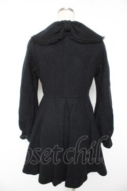 画像2: LODISPOTTO / リボン衿フレアーコート M 黒 Y-25-12-23-138-LO-CO-SZ-ZY