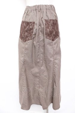 画像2: axes femme / センターボタンマーメイドスカート  茶 Y-25-12-23-144-AX-PA-SZ-ZY