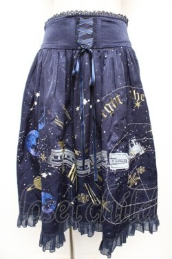画像1: LeMiroie / Night on the Galactic Railroadスカート L ネイビー Y-25-12-23-146-LO-SK-SZ-ZY