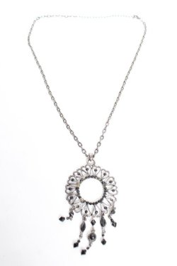 画像2: GOTH / ドリームキャッチャーモチーフネックレス  黒 Y-25-12-23-002-GO-AC-SZ-ZY