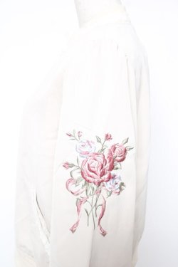 画像3: axes femme POETIQUE / 薔薇刺繍ブルゾン M ベージュ Y-25-12-23-017-AX-JA-SZ-ZY