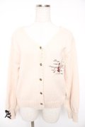 axes femme / ディテクティブ刺繍ニットカーディガン F 生成り Y-25-12-23-022-AX-TO-SZ-ZY