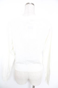 画像2: axes femme / バラ刺繍ブロッキングニット M 生成り Y-25-12-23-023-AX-TO-SZ-ZY