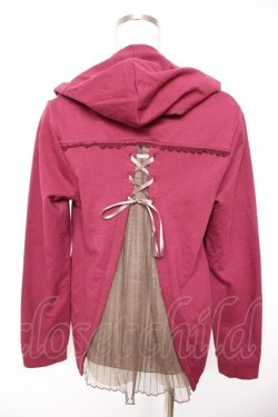 画像2: axes femme / バックシャンパーカー M ワイン Y-25-12-23-034-AX-TO-SZ-ZY