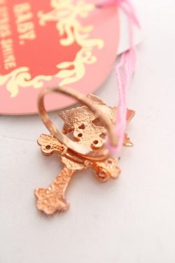 画像2: BABY, THE STARS SHINE BRIGHT / Juno’s Bouquetクロスリング  ピンクゴールド Y-25-12-25-005-BA-AC-SZ-ZY