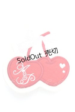 画像1: Angelic Pretty / Charming Cherryワッペンクリップ  レッド Y-25-12-25-051-AP-ZA-SZ-ZY