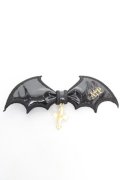 Angelic Pretty / Horror Bat Crossクリップ  ブラック Y-25-12-25-053-AP-AC-SZ-ZY