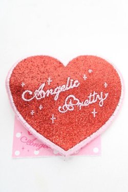 画像1: Angelic Pretty / Love Heartラメクリップ  レッド×ピンク Y-25-12-25-056-AP-ZA-SZ-ZY