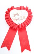 Angelic Pretty / Heartfulリリカルバニーロゼッタブローチ  レッド Y-25-12-25-057-AP-ZA-SZ-ZY
