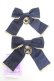 画像1: Angelic Pretty / MoonlightリボンクリップSet  ネイビー Y-25-12-25-060-AP-AC-SZ-ZY (1)