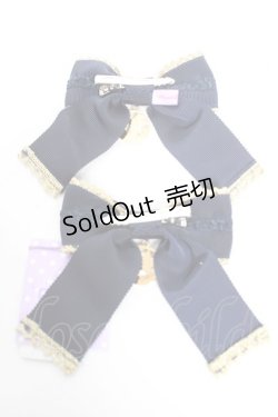 画像2: Angelic Pretty / MoonlightリボンクリップSet  ネイビー Y-25-12-25-060-AP-AC-SZ-ZY