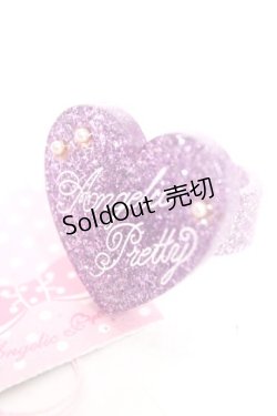 画像1: Angelic Pretty / Deco Heartリング  ラベンダー Y-25-12-25-007-AP-AC-SZ-ZY