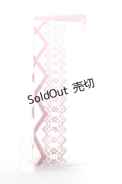 画像1: axes femme Kawaii / レースアップ柄オーバーニー  ワイン Y-25-12-25-070-AX-ZA-SZ-ZY